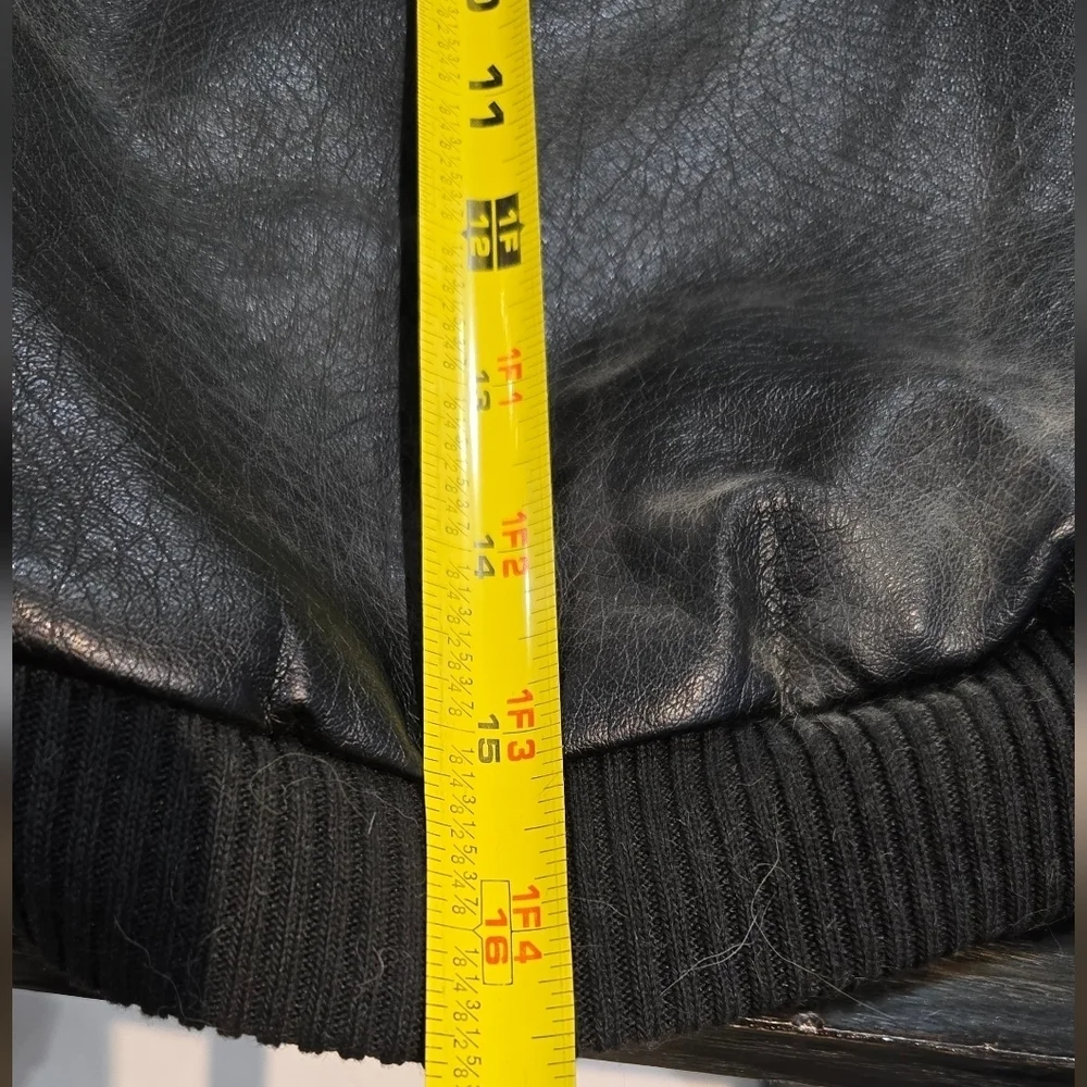 3/$20 Dog Faux Leather Zip up Shirt Jacket Black